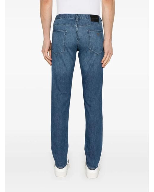 メンズ Emporio Armani スリムジーンズ Blue