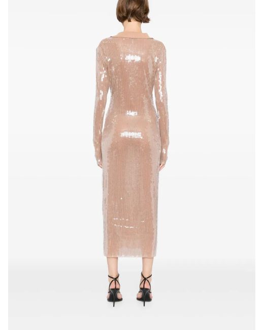 Monse Jurk Met Mesh in het Natural