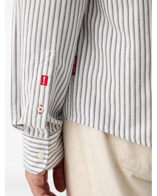 Joop! Gray Striped Button-Down Shirt for men