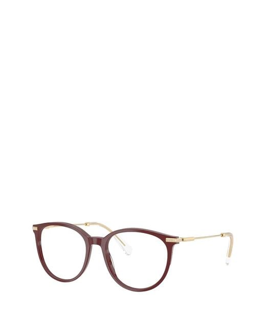 Swarovski Red Oval-Frame Glasses