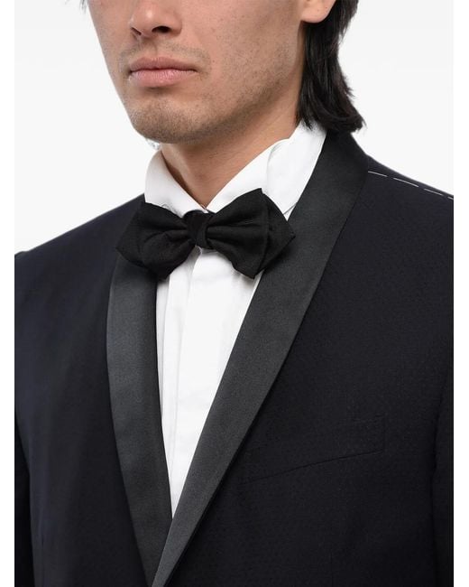 Corneliani Blue Academy Shawl-Collar Wool Jacket for men