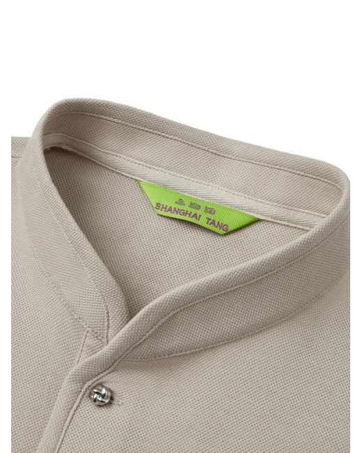 Shanghai Tang White Tang Horse Polo Shirt for men