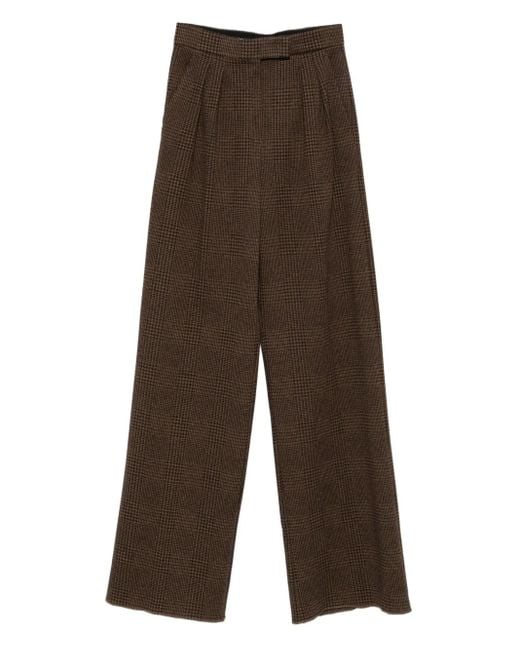 Max Mara Brown "Ponza" Jersey Trousers