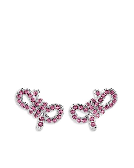 Swarovski Pink Lively Bow Ohrringe