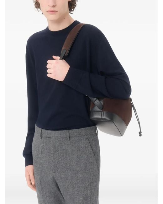 Valentino Garavani Blue Pull À Logo Brodé for men