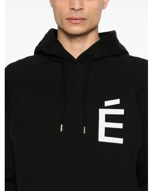 Etudes Studio Black Loose Hoodie Big É Hood