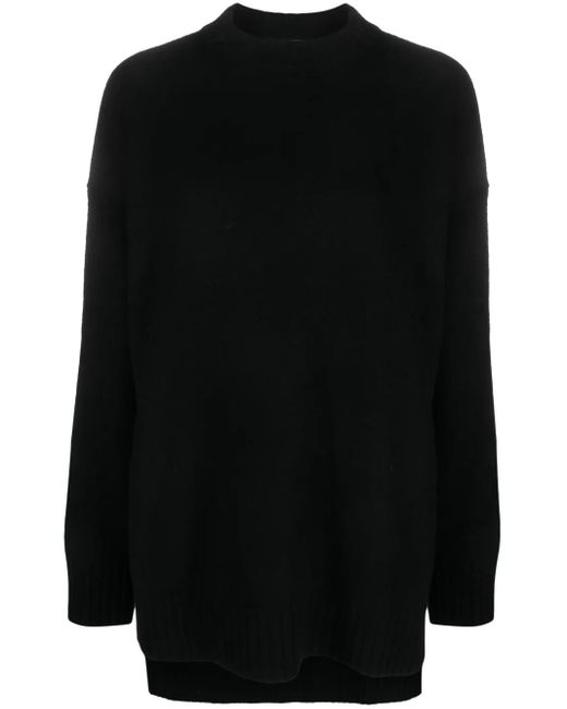 Jil Sander Black Pullover Mit Rundhalsausschnitt