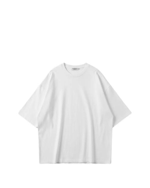 Cellar Door White Oversized Crew-Neck T-Shirt