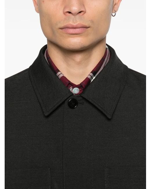 Gucci Black Wool Shirt Jacket for men