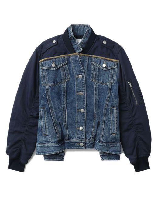 3.1 Phillip Lim デニム フライトジャケット Blue