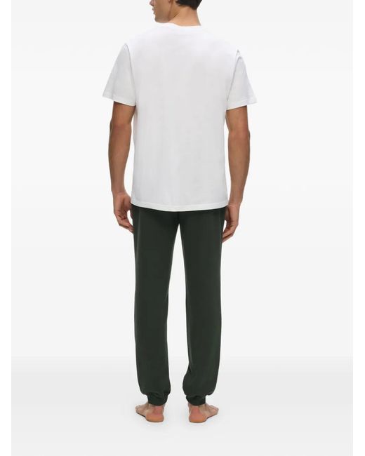 Karl Lagerfeld Black Rue St-Guillaume Logo-Print Track Pants for men