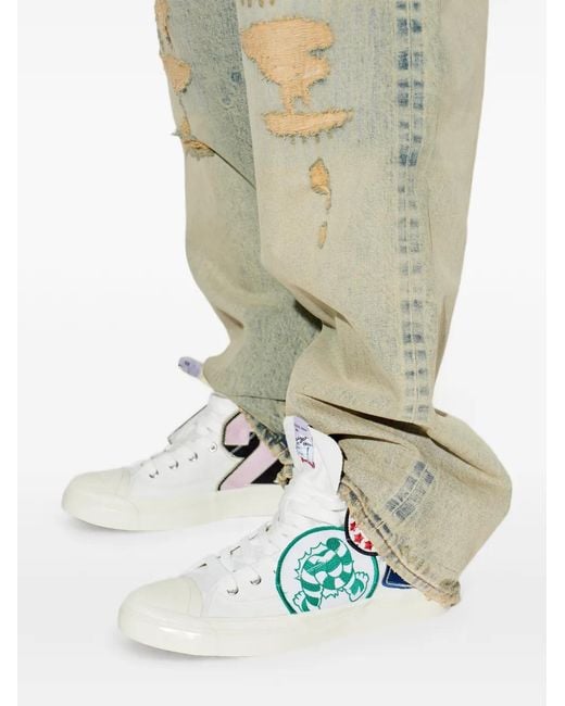 KENZO White Hoshi High-Top Sneakers for men