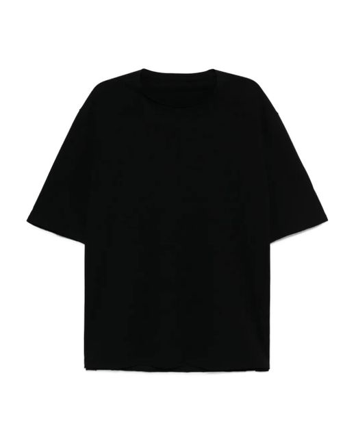 DEVOA Black Cotton T-Shirt for men