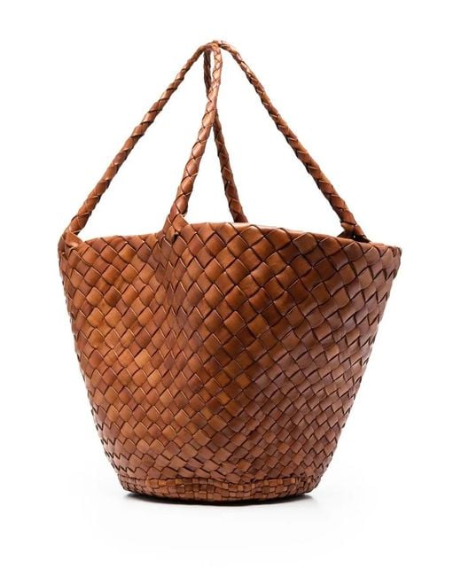 Dragon Diffusion Brown Egola Interwoven Tote Bag