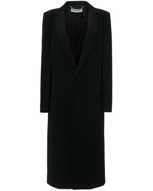 J.W. Anderson Black Single-breasted Tailored Coat for men