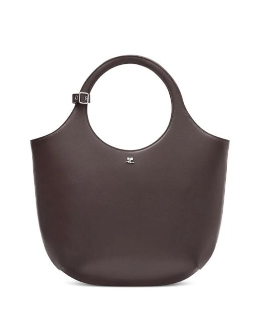Sac Holy Médium En Cuir Courreges en coloris Brown