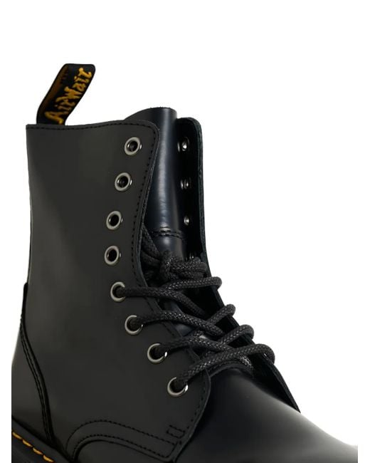 Anfibi Jadon Smooth Con Plateau di Dr. Martens in Black