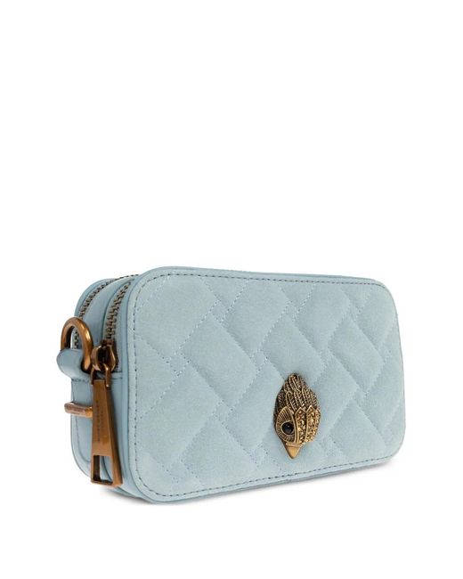Kurt Geiger Blue Small Kensington Quilted Cross Body Bag