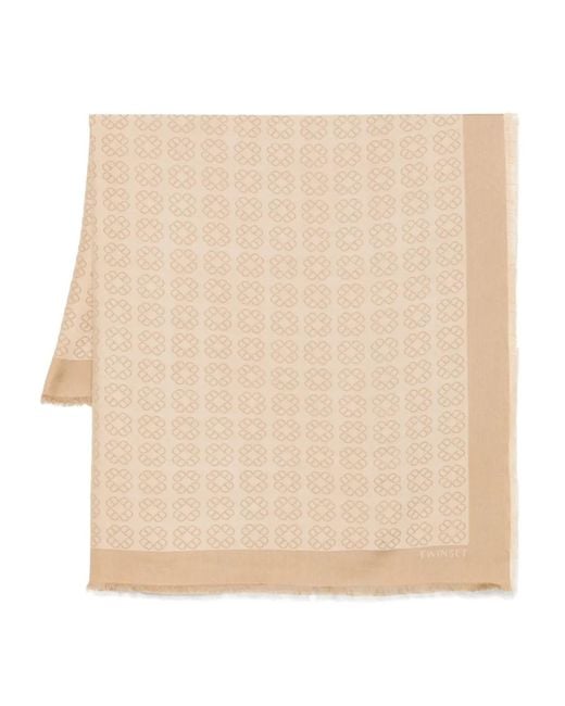 Twinset Natural Oval T Scarf