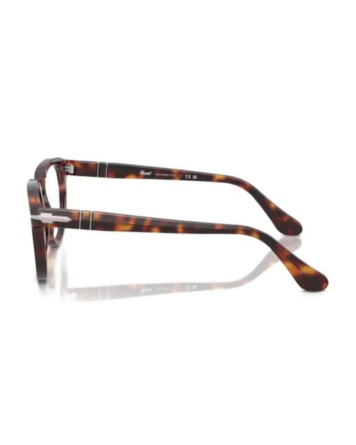 Persol Brown Round-Frame Glasses