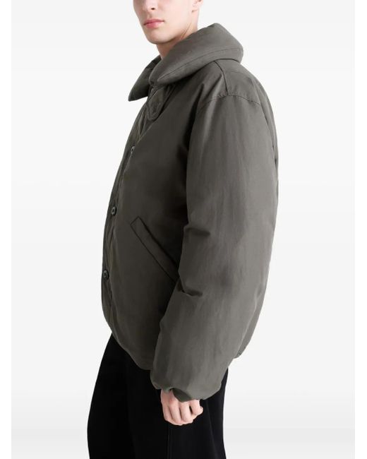 Lemaire Gray Bubble-Collar Puffer Jacket for men
