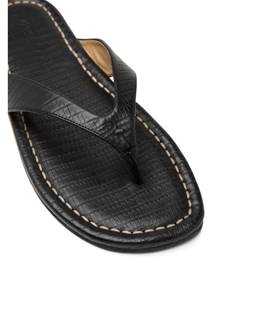 Marsèll Black Infrafilo Stitching Sandals for men