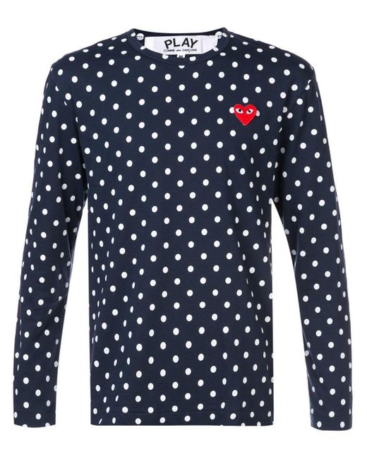 comme des garçons play homme bleu