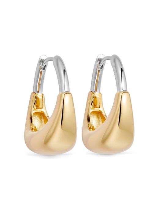 Astley Clarke Metallic 18kt Recycled Gold Vermeil And Sterling Silver Aurora Hoop Earrings
