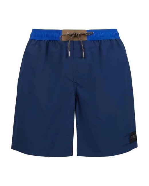 Sease Blue Cod-3 Drawstring Swim Shorts for men