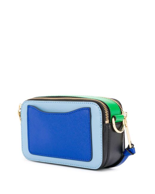 Marc Jacobs Leather Women's The Snapshot Small Camera Bag In Misty Blue