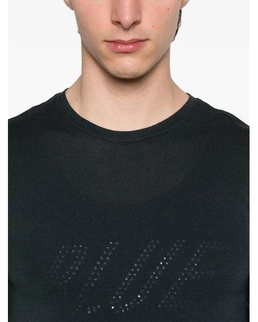 Bluemarble Black Double-Layer T-Shirt for men