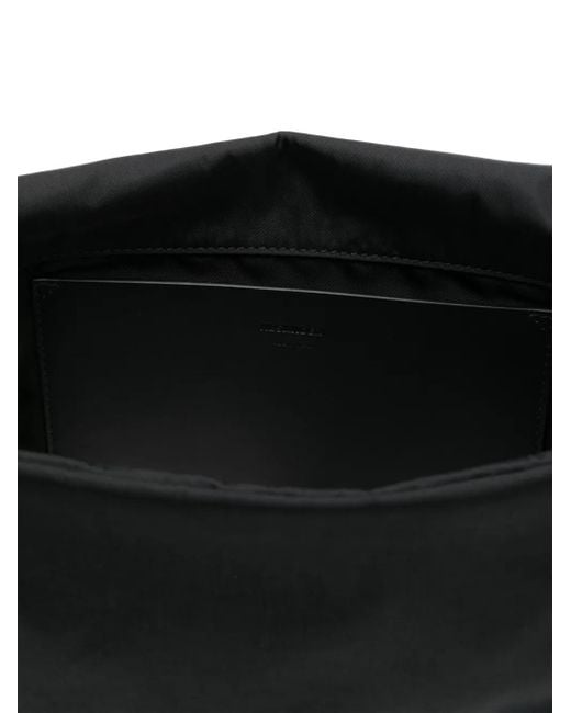 Jil Sander Black Soft Messenger Bag for men