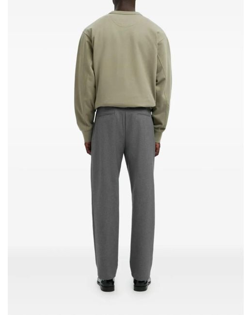 SELECTED Gray Drawstring Trousers for men