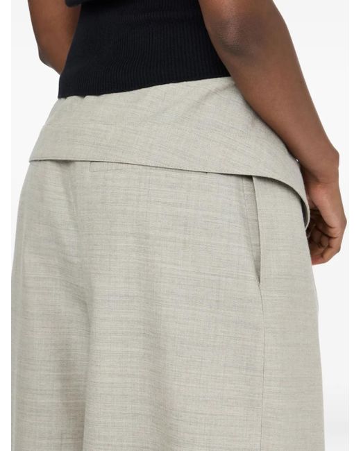 J.W. Anderson Geplooide Broek Met Gewikkeld Effect in het Gray
