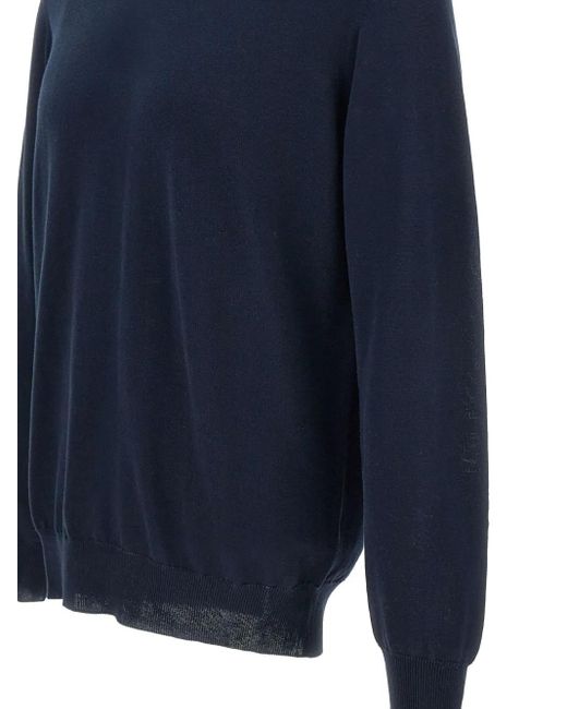 Kangra Blue Crew-Neck Sweater for men