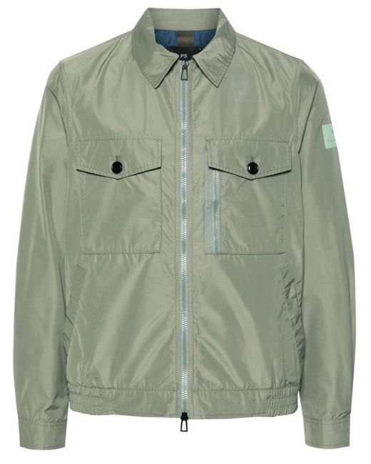 PS by Paul Smith Green Zip-Up Lightweight Jacket for men