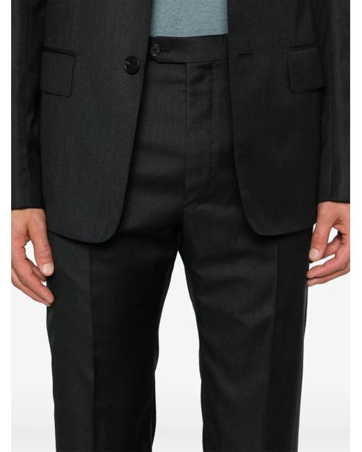 Lanvin Straight Pantalon in het Black voor heren