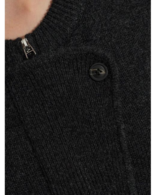 Isabel Marant Black Murielle Zip-Up Cardigan