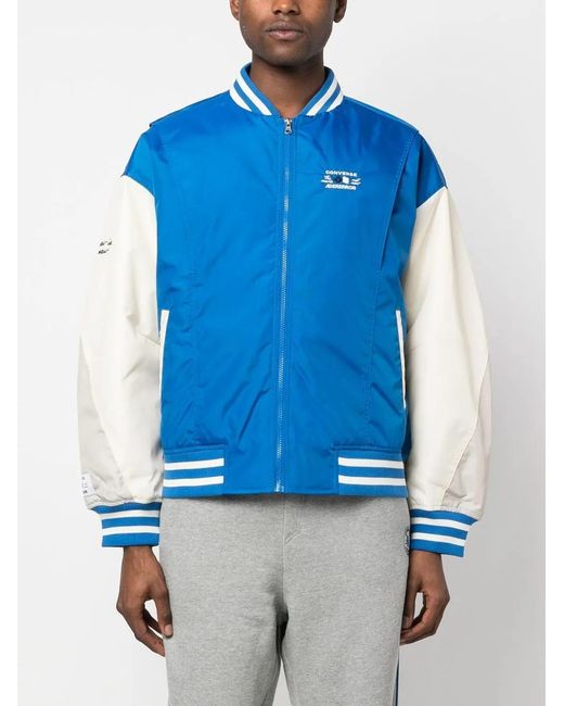 Converse Blue X Ader Error Shapes Varsity Jacket for men
