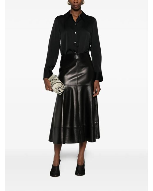 Vince Black Button-Up Shirt