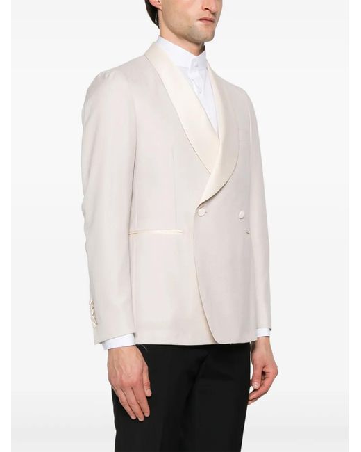 Tagliatore Natural Patterned-Jacquard Blazer for men