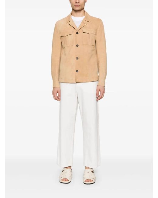 Tagliatore Natural Suede Jacket for men