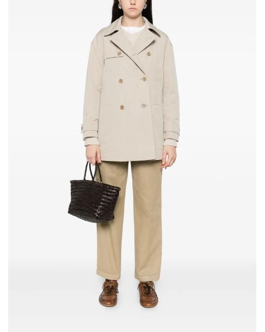 Aspesi Natural Manteau À Boutonnière Croisée