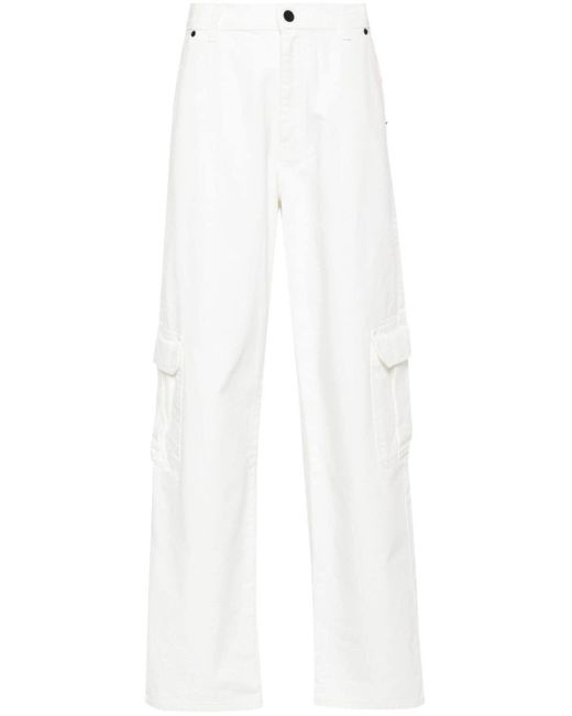 The Mannei White Melas High-waisted Cargo Jeans