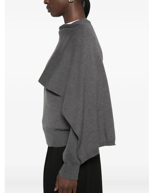Rohe Gray Pullover Mit Cape-Overlay