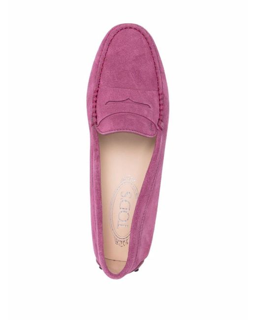 Mocasines Tods de Ante de color Rosa sandalias y chanclas de Mocasines Mujer Zapatos de Zapatos planos 