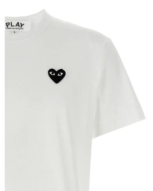 COMME DES GARÇONS PLAY ハートパッチ Tシャツ White