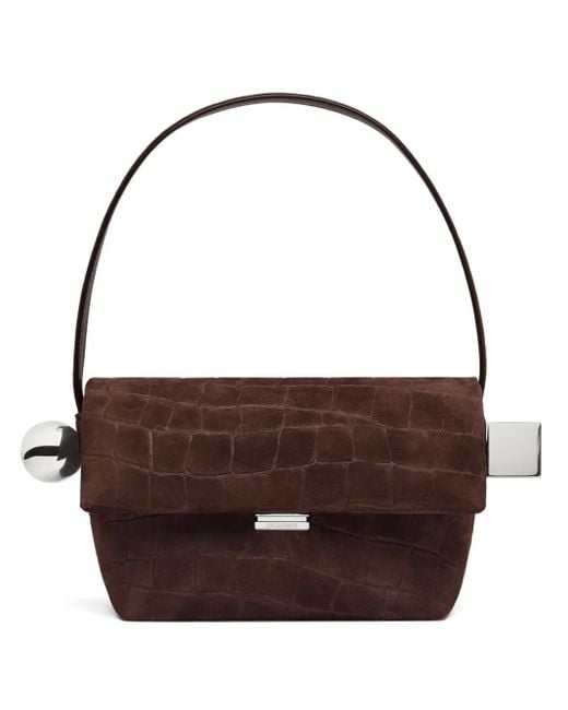 Jacquemus Brown Le Rond Carre Umhängetasche