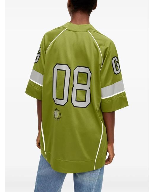 Ganni Green Future Mesh T-Shirt