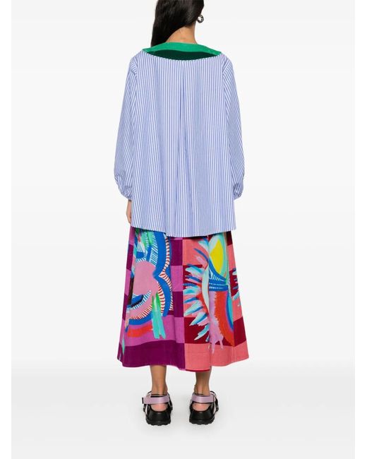 Rianna + Nina Blue Selma Blouse